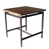 鉄脚 ダイニングテーブル ”GRAIN（グレイン）” テーブル 単品 机 アイアン スチール 鉄 ブルックリン インダストリアル おしゃれ 高さ 高い 75センチ