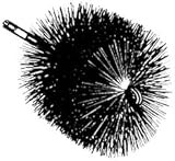 Rutland Chimney Sweep 16906 Round Poly Brush