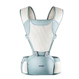 通気性ベビーベルトウエスト大臣椅子、ポータブルリムーバブルシート、調節可能なステレオバックパック、ベビーキャリア、115cm * 22 * 15cm 36kg ( Color : Green )