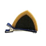 ノーブランド品 赤ちゃん　女性　女の子　髪飾り　髪留め　ウサギ　猫耳　ネコ耳　ヘアクリップ　フェルト　可愛い　全7色選べる - ブラック