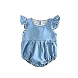 子供服 ロンパース カバーオール 女の子 夏 デニムカバーオール 中空のハート形 可愛い 袖なし ベビー おしゃれ