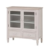 アンティーク風 木製キャビネット サイドボード 収納家具 キャビネット MCC-7324WH ブロカント