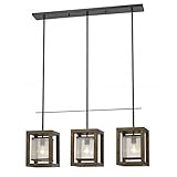 Cal Lighitng Fx-3536/3Pi 60W X 3 Mission Wood/Metal Island Fixture [並行輸入品]