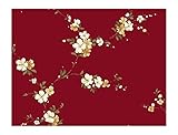 York Wallcoverings JG0727SMP Blossom Trail Wallpaper Memo Sample, 8-Inch X 10-Inch, Red [並行輸入品]