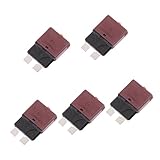 Lovoski 5個入り　28V/10A　リセッタ可能　ミニ　ブレード　ヒューズ　遮断器　ブレーカー
