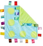 赤ちゃん安眠グッズタグタオルおもちゃ　卒乳応援グッズ　出産祝いギフト人気　夜泣き対策赤ちゃん泣き止むおもちゃ (大きいドット) [並行輸入品]