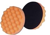 3M Finesse-it Buffing Pad 02648B, Hook-and-Loop, 3-1/4 Diameter, Orange Foam - Black Loop (Pack of 1