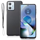 【 Antimam 】MOTO G64 5G/MOTO G64Y 5G/G54 5G 用 ケース マットブラック ［ 柔軟性 TPU素材］ 超軍用規格 耐衝撃 指紋防止 モトローラ モトG64 5G カバー 全面保護 超耐磨 持ちやすい 滑り止め すり傷防止 柔軟 軽量 薄型 携帯便利 moto g64 5g ケース 黒い