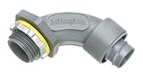 Arlington NMSC9050 1/2-Inch 90-Degree Screw-on Liquid-Tight Connector, Non-Metallic, 100-Pack [並行輸入品