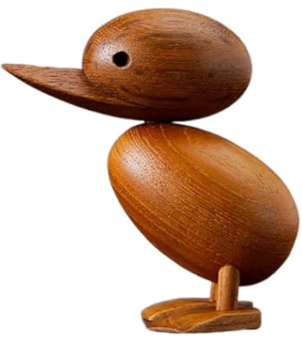 Amazon.co.jp: (hej!e) Ducking 子アヒル 木製 北欧雑貨 置物 木の