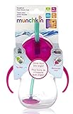 Straw Cup - Munchkin - Click Lock 7oz Weighted Pink New