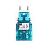 カシムラ 海外用 変換プラグ 世界対応 サスケ4 ブルー ロック機能付き 電源プラグ B/C/O/SE/BF / B3 / O2 / CB(ブラジル) NTI-599