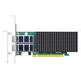 GLOTRENDS ST7339 2ポート 100G QSFP28 イーサネットネットワークカード（Intel E810-CAM2 コントローラ搭載、PCIe 4.0 x16 インターフェース）、Windows 11/10/Windows Server/Linux/ESX/VMware ESXi 対応（Mac OS 非対応）