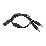 Kapata 1 to 2 DC電源メスtoオススプリッタアダプタケーブルLEDストリップライト用2個パック