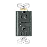 Eaton 9566TRSSG ASPIRE 15 Amp 125V GFCI TR Duplex Receptacle with Self-Test , Silver Granite [並行輸入品]