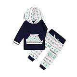 Cutelove 新生児　春秋　フード付きセーター+ズボン2点セット　男の子　女の子　暖かい　子ども服　ベビー服