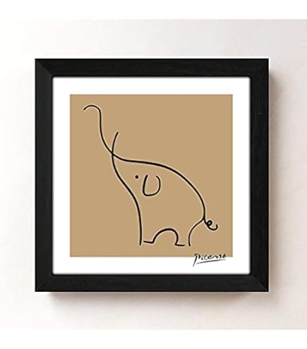 Amazon.co.jp: ピカソ ぶたの親子 A4サイズ フレーム付き アート