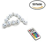 ACELIST水中防水水中サブライトティーライト電池式LED Tealight感謝祭ハロウィンウェディングデコレーションパーティーElectric Flameless Candle 10