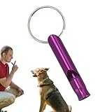 Keloglu 超音波犬笛、犬の訓練用ホイッスル - アルミニウム合金高周波犬リコールホイッスル - ポータブル犬訓練行動補助停止バークコントロールツール、ストラップ付き