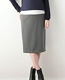 Angeliebe エンジェリーベ マタニティ 産前 産後 対応 フィット タイト スカート ( 3 レングス 展開 ） 妊婦服 仕事着 S ミドル 丈 ブラック