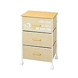 組立簡単 チェスト ブルックリンスタイル ベージュ 3段 幅49.5×奥行38×高さ74.5cm ドウシシャ NC50-3BE