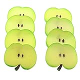 gresorth 8個人工グリーンAppleスライスFakeフルーツスライスDecoration Photography Props