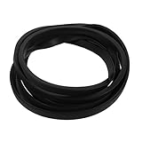 uxcell シールストリップ ゴム中空シールストリップ 溝幅1mm 高さ5mm ブラック 長さ1M