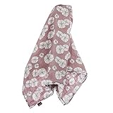 Milkbarn Organic Cotton Swaddle Blanket - Rose Floral by Milk Barn [並行輸入品]