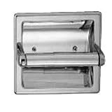Taymor 01-1864S Diamondback Series Recessed Toilet Paper Holder with Plastic Chrome Plated Roller, P