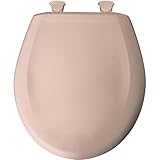 Bemis 200SLOWT 063 Round Closed Front Toilet Seat, Venetian Pink by Bemis