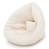 北欧 北欧デザイン 座椅子 2way 広げてマットレスに 1人掛け ソファ デザイナーズ ファブリック キャンバス