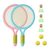 テニス バドミントン ミニラケット おもちゃ 子供 羽付き 外遊び アウトドア 室内 スポーツ 運動 親子プレイ [並行輸入品]