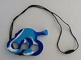 Adelily Nontoxic Silicone Tank Pendant Teether in Blue Camo [並行輸入品]