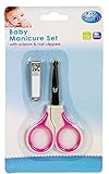 First Steps Baby Manicure Set with Scissors & Nail Clippers Pink by First Steps