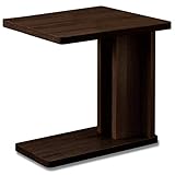 ottostyle.jp ワイド ソファサイドテーブル PCデスク スタンド ベッド 木目 (【C】ダークブラウン(ワイドタイプ))