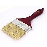 uxcell　ペイントブラシ　塗装用ブラシ　メタル　ブリストル　木製グリップ　金属フェルール　24cm長
