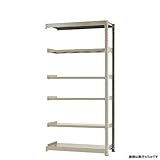 中量棚500kg 連結 幅120×奥行60×高さ240cm 6段 ニューアイボリー 500kg/段