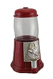 樹脂とガラスToy BanksレッドアンティークスタイルGumball Machine Tabletop Coin Bank 11インチ6.5 X 11 X 6インチレッドモデル# 77594