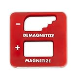 Red Precision Demagnetizer/ Magnetizer - For Screwdrivers, Small Tools, Small and Big Screws, Drills
