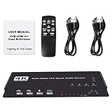 4 で 1 4 K KVM スイッチ マルチ ビューアー シームレス HDMI スイッチ キーボード ホットキー、クワッド画面分割ビデオウォール コント ローラー マトリクス スウィッチ