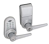 Honeywell 8634301 8634301 Digital Door Entry Lever Lock with Remote, Satin Chrome by Honeywell
