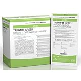 Medline MSG2575 Triumph Green with Aloe Sterile Powder-Free Latex Surgical Glove, Size 7.5, Green (P