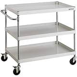 トラスコ フェニックスワゴン 900×600×H880 3段 ホワイト PEW-993C-W