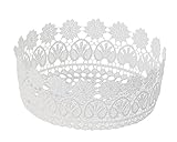 ギフトの詰め合わせに 丸和貿易 ホシュティード ラウンドバスケット ホワイト (L) 400646503