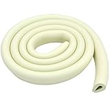 Paico Home U Shape Table Edge Protector Foam Toddler Infant Safeguard Strip Pattern 2 Meters - White