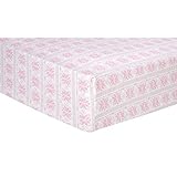 Trend Lab Pink Fair Isle Deluxe Flannel Fitted Crib Sheet, Pink by Trend Lab [並行輸入品]