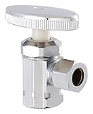 LDR 537 5100 Low Lead Shut Off Angle Valve 3/8-Inch Compression x 3/8-Inch FIP, Chrome [並行輸入品]