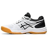 ASICS レディース Upcourt 4 バレーボールシューズ 9 ホワイト/ブラック, ホワイト/ブラック, 9