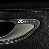 BLOOPIC インフィニティに適用 車用ステッカーデカール （10個入り） 車のロゴ装飾ステッカー 金属製の装飾ステッカー 耐熱ステッカー カーインテリア装飾 耐摩耗性 粘着式の車のロゴ 防水