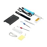 はんだスターターツール，SODIAL(R) 9イン1DIY電動はんだスターターツールキットセット　鉄スタンドシールオフポンプ